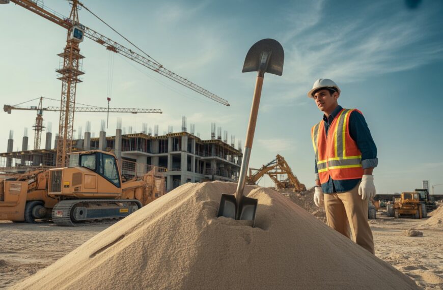 Sandknappheit in der Bauindustrie
